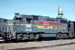 Western Railway of Alabama GP38-2 #6045, in the Hulsey Yard engine terminal, 